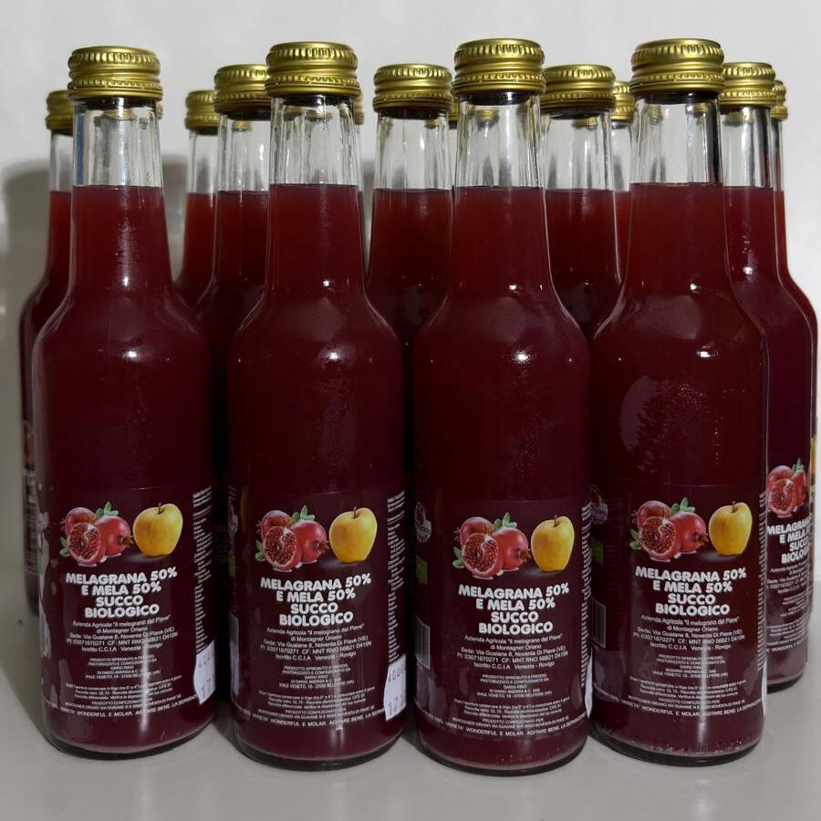 15 Bottiglie da 2.75cl - Succo di Melograno e Mela