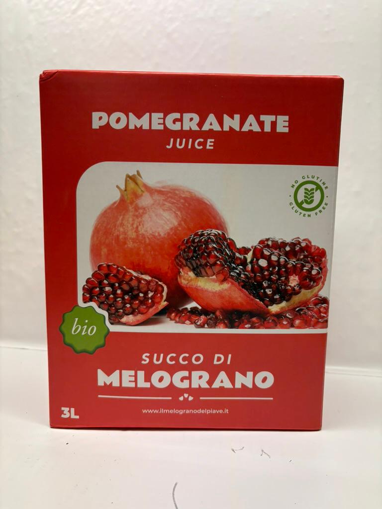 Succo di melograno biologico puro Bag & Box 3L – Il Melograno del Piave